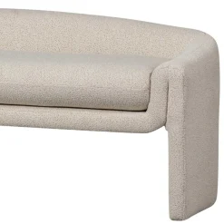 Wohnen Sitzbank<Skandi Polsterbank in Beige Strukturstoff - Greta