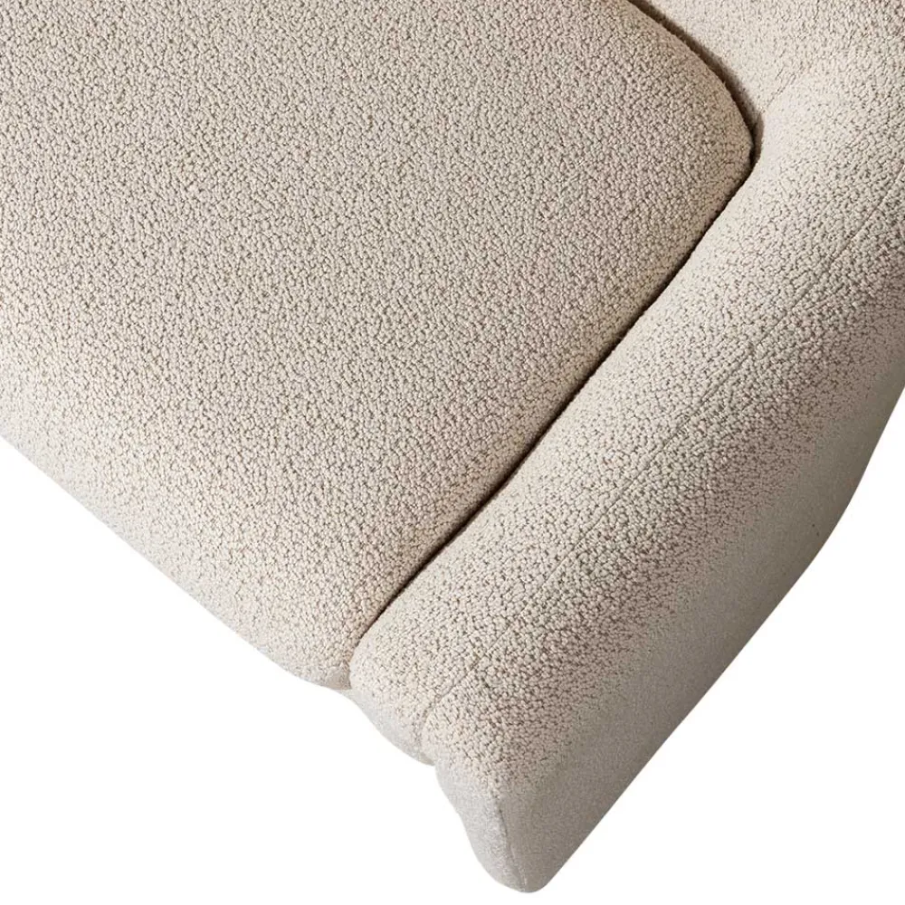Wohnen Sitzbank<Skandi Polsterbank in Beige Strukturstoff - Greta
