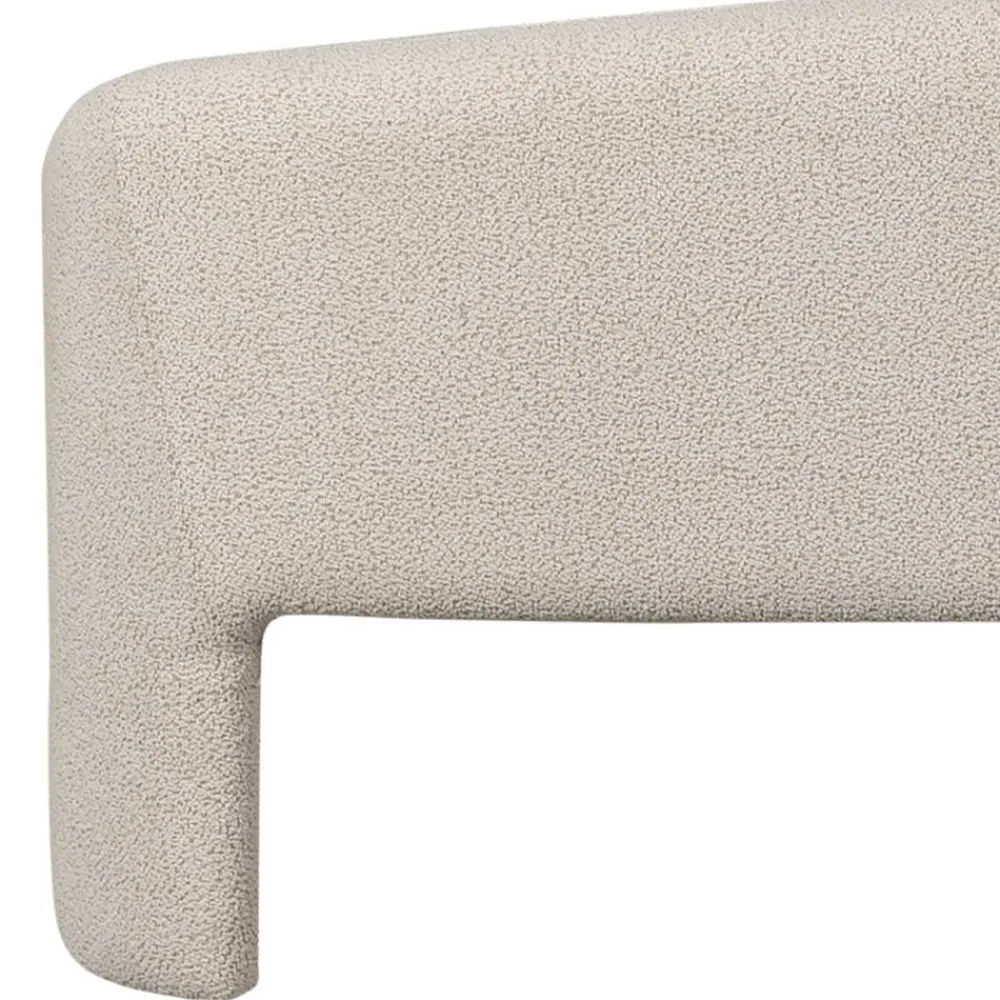 Wohnen Sitzbank<Skandi Polsterbank in Beige Strukturstoff - Greta