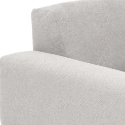 Wohnen Sofas<Skandi Polsterecke in Silbergrau mit Eiche - Zita