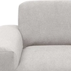 Wohnen Sofas<Skandi Polsterecke in Silbergrau mit Eiche - Zita