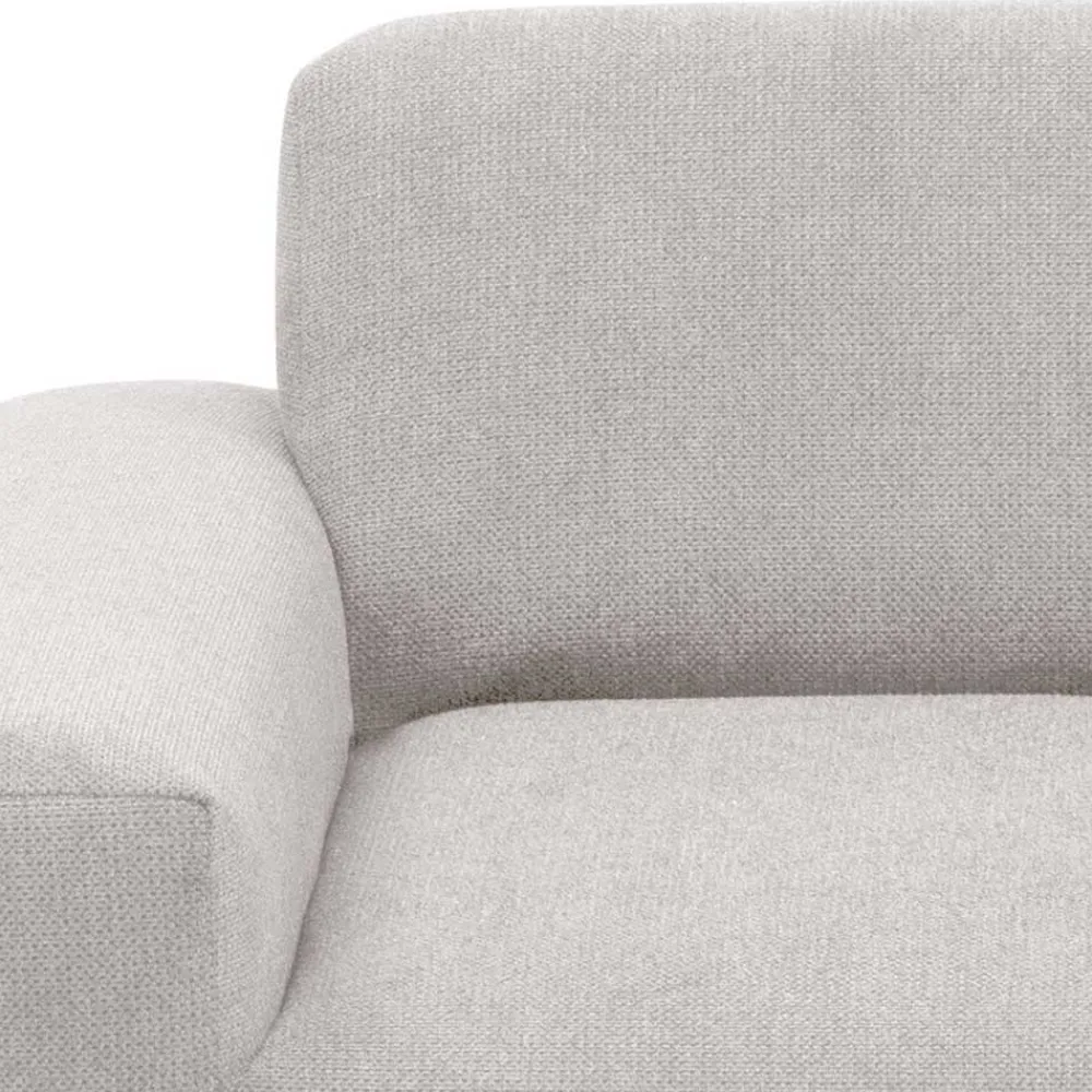 Wohnen Sofas<Skandi Polsterecke in Silbergrau mit Eiche - Zita