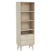 Wohnen Regale|Vitrinen<Skandi Regal in Eiche Weiß - Lametla