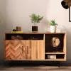 Wohnen Sideboards<Skandi Regal mit zwei Türen & drei Fächern - Kerfa