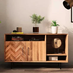 Wohnen Sideboards<Skandi Regal mit zwei Türen & drei Fächern - Kerfa