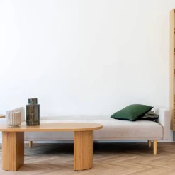 Wohnen Betten<Skandi Schlafsofa in Beigegrau - Anhora