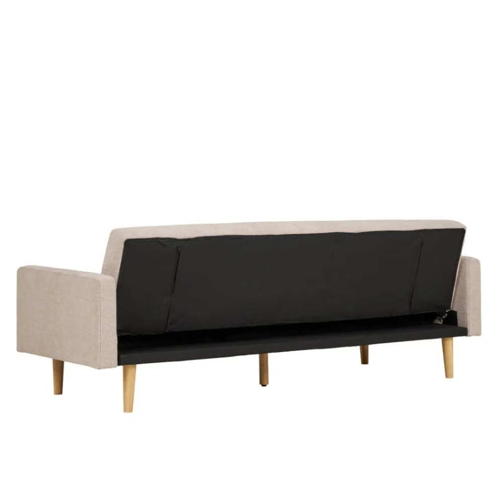 Wohnen Betten<Skandi Schlafsofa in Beigegrau - Anhora