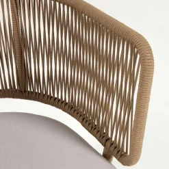 Wohnen Sessel<Skandi Sessel aus Geflecht Kordel in Beige - Suvacol (2er Set)