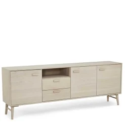 Wohnen Tv & Hifi-Möbel|Lowboards<Skandi Sideboard in Eiche Weiß - Lametla
