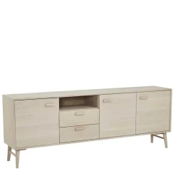 Wohnen Tv & Hifi-Möbel|Lowboards<Skandi Sideboard in Eiche Weiß - Lametla