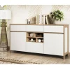 Wohnen Sideboards<Skandi Sideboard in Weiß und Eiche Dekor - Ovidio