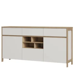 Wohnen Sideboards<Skandi Sideboard in Weiß und Eiche Dekor - Ovidio