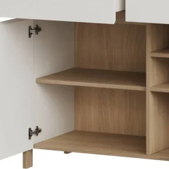 Wohnen Sideboards<Skandi Sideboard in Weiß und Eiche Dekor - Ovidio