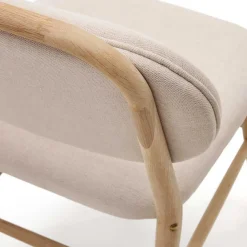Wohnen Stühle<Skandi Stühle aus Chenille in Beige - Catama (2er Set)