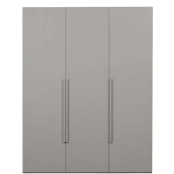 Wohnen Kleiderschränke|Schränke<Skandi 3-türiger Schlafzimmerschrank in Grau - Rochella