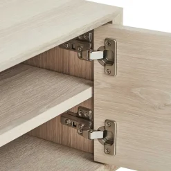 Wohnen Tv & Hifi-Möbel|Lowboards<Skandi TV Lowboard in Eiche Weiß - Lametla