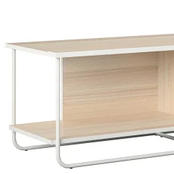 Wohnen Tv & Hifi-Möbel|Lowboards<Skandi TV Tisch in Weiß und Natur - Elmavirio