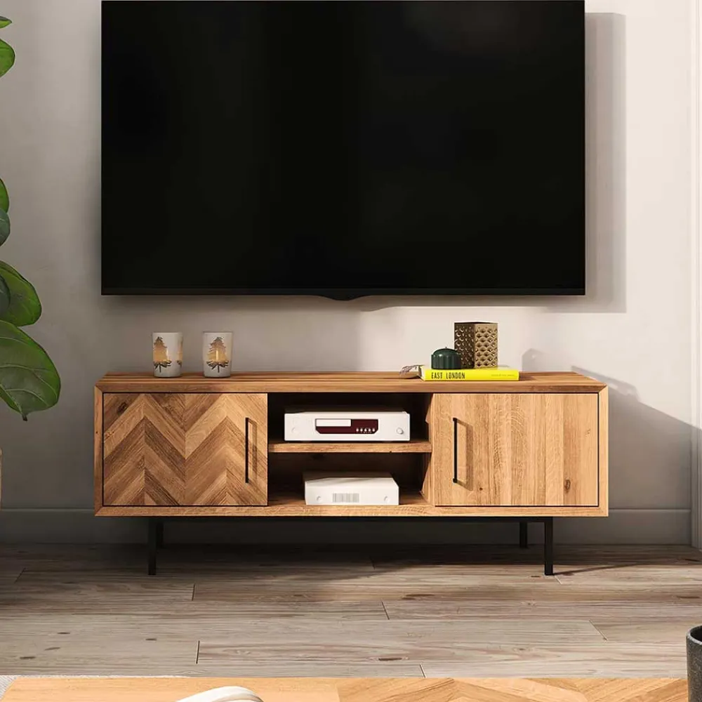 Wohnen Tv & Hifi-Möbel|Lowboards<Skandi Unterschrank für den Fernseher 144x50x45 cm - Kerfa