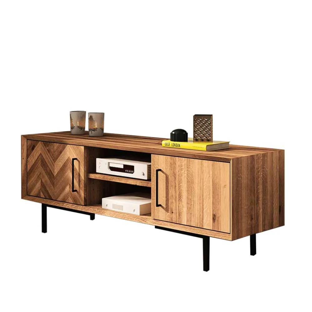 Wohnen Tv & Hifi-Möbel|Lowboards<Skandi Unterschrank für den Fernseher 144x50x45 cm - Kerfa