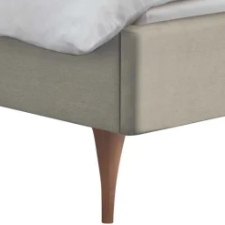 Wohnen Betten<Skandinavisches Designbett in Beige mit Kernbuche - Agruma