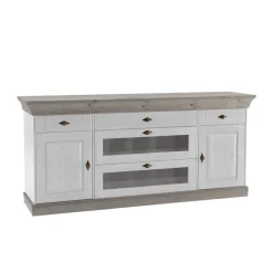 Wohnen Sideboards<Skandinavisches Sideboard Mirandesca in Weiß Grau