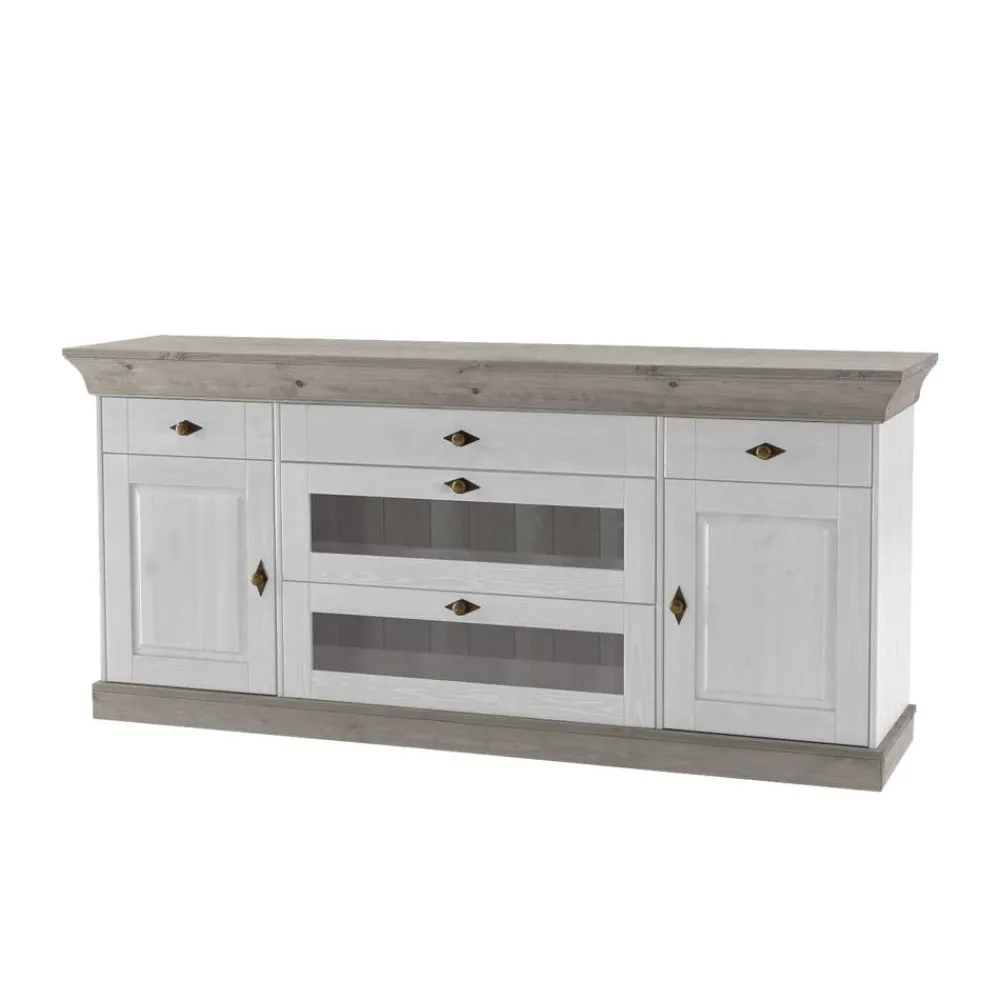 Wohnen Sideboards<Skandinavisches Sideboard Mirandesca in Weiß Grau