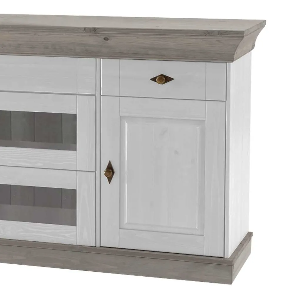 Wohnen Sideboards<Skandinavisches Sideboard Mirandesca in Weiß Grau