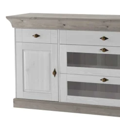 Wohnen Sideboards<Skandinavisches Sideboard Mirandesca in Weiß Grau