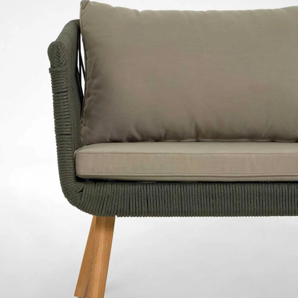 Wohnen Sitzgruppe<Sofa & Sessel aus Kordel-Geflecht - Lagoas (dreiteilig)