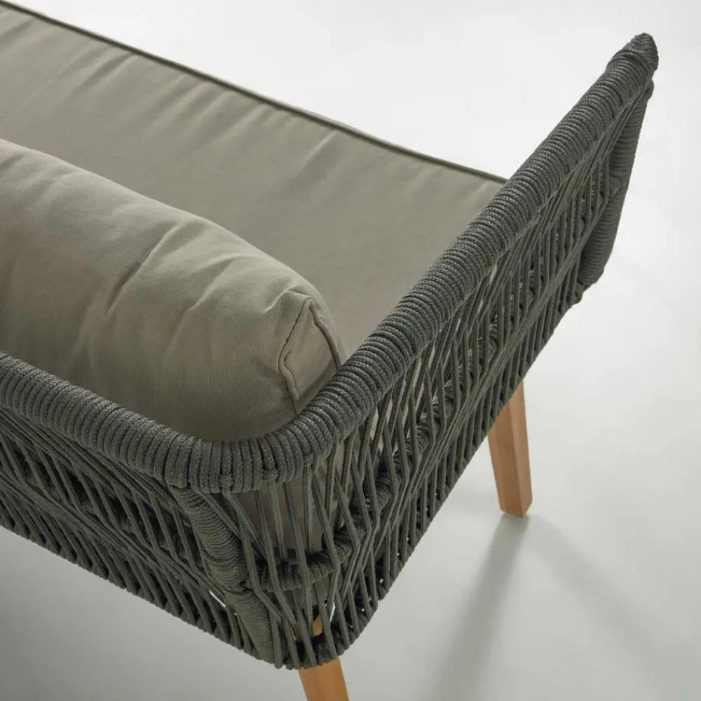 Wohnen Sitzgruppe<Sofa & Sessel aus Kordel-Geflecht - Lagoas (dreiteilig)