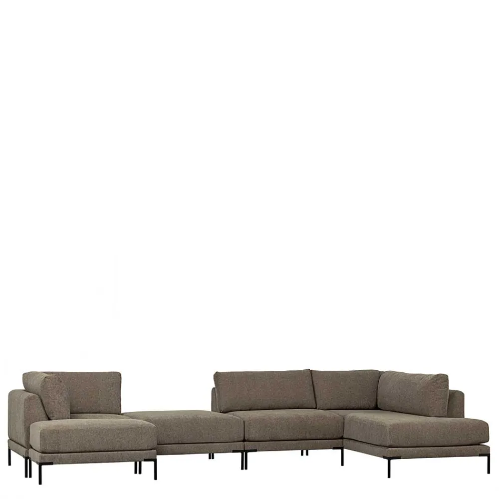 Wohnen Sofas<Sofa aus Modulen in Taupe Stoff - Birte