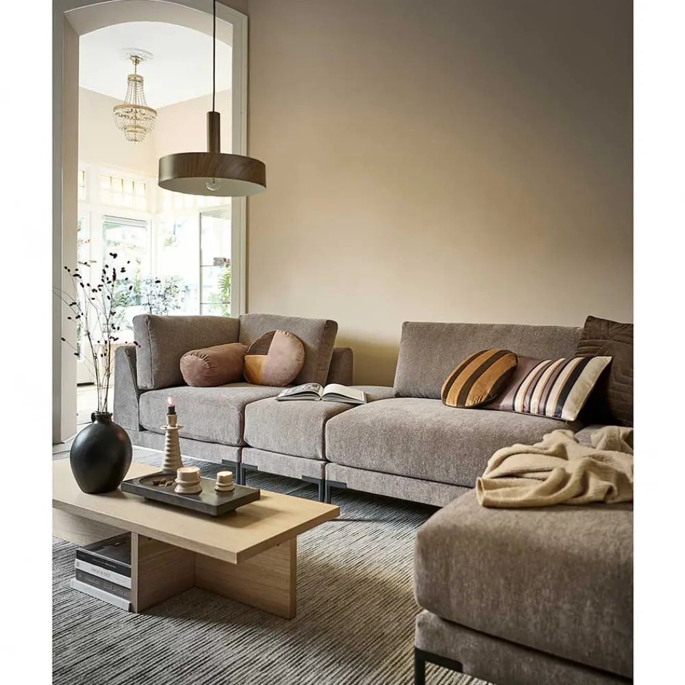 Wohnen Sofas<Sofa aus Modulen in Taupe Stoff - Birte