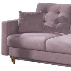 Wohnen Sofas<Sofa mit Bettfunktion in Altrosa Samt - Graland