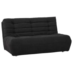 Wohnen Sofas<Sofa mit Schlaffunktion in Schwarz Olessa frei im Raum stellbar