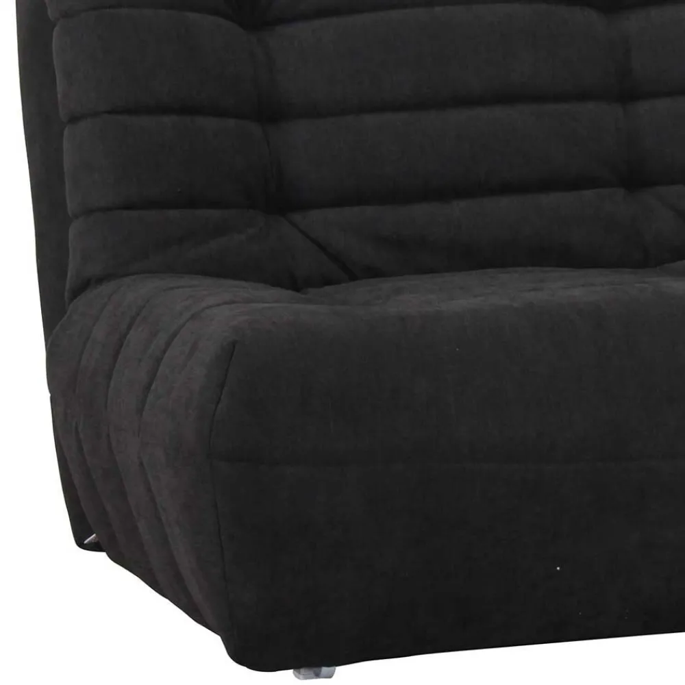 Wohnen Sofas<Sofa mit Schlaffunktion in Schwarz Olessa frei im Raum stellbar
