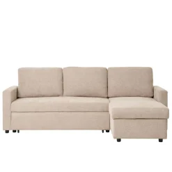 Wohnen Sofas<Sofaecke mit Bettfunktion in Beigegrau - Adhipa