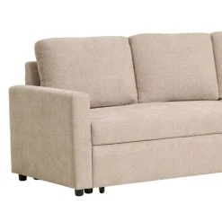 Wohnen Sofas<Sofaecke mit Bettfunktion in Beigegrau - Adhipa