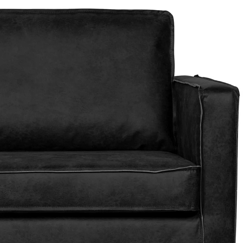 Wohnen Sofas<Sofaliege aus Recyclingleder Schwarz - Avonita