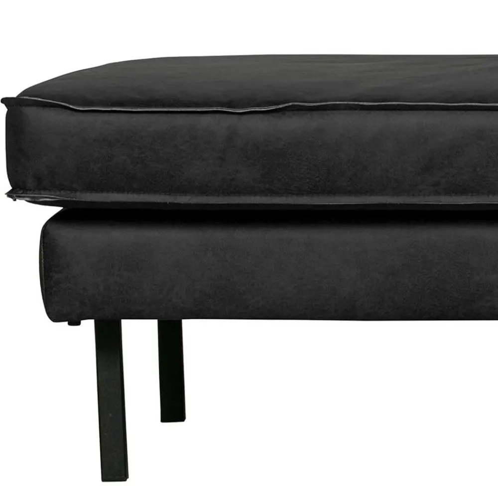 Wohnen Sofas<Sofaliege aus Recyclingleder Schwarz - Avonita
