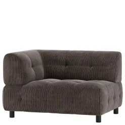 Wohnen Sofas<Sofamodul Ecke als Einsitzer in Graubraun Cord - Vita