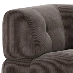 Wohnen Sofas<Sofamodul Ecke als Einsitzer in Graubraun Cord - Vita