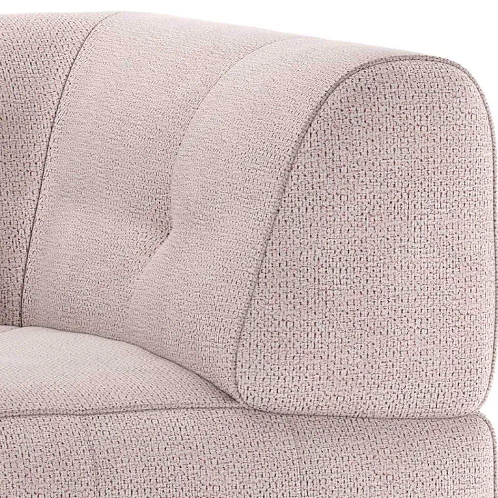 Wohnen Sofas<Sofamodul Ecke aus Chenillegewebe in Mauve - Muldivian