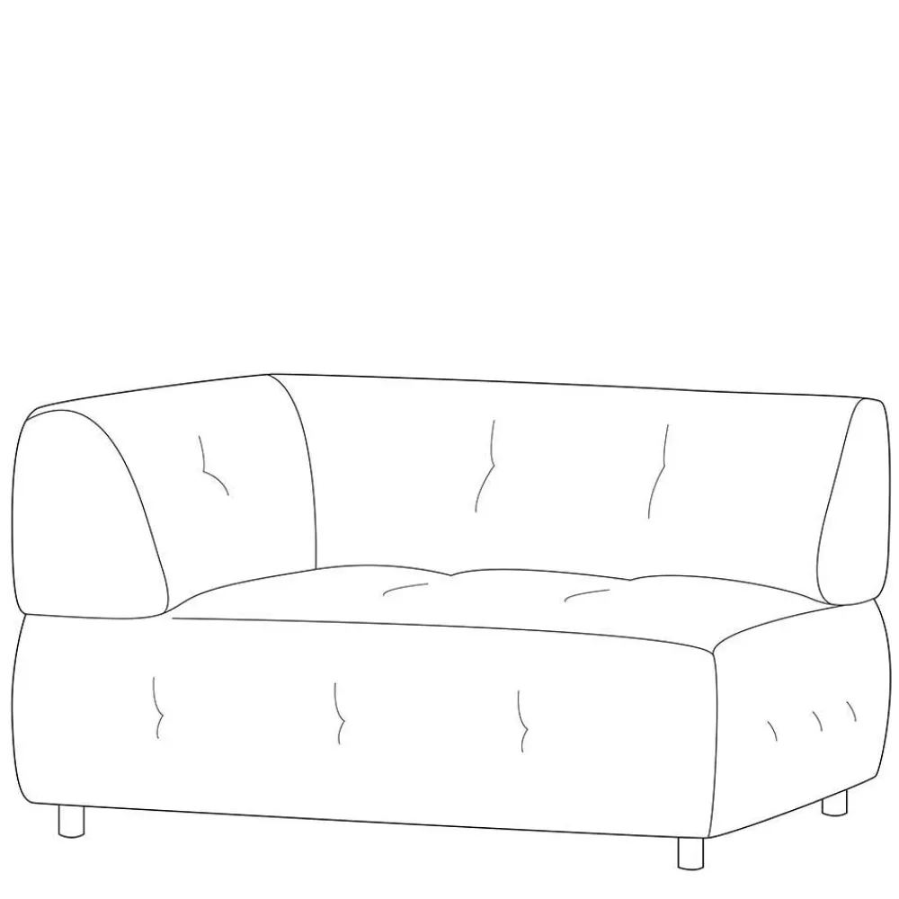 Wohnen Sofas<Sofamodul Eckteil links in Graubraun - Vojeco