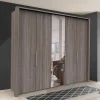 Wohnen Kleiderschränke|Schränke<Spiegel Kleiderschrank in Holz-Nachbildung - Crenba