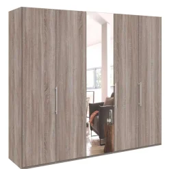 Wohnen Kleiderschränke|Schränke<Spiegel Kleiderschrank in Holz-Nachbildung - Crenba