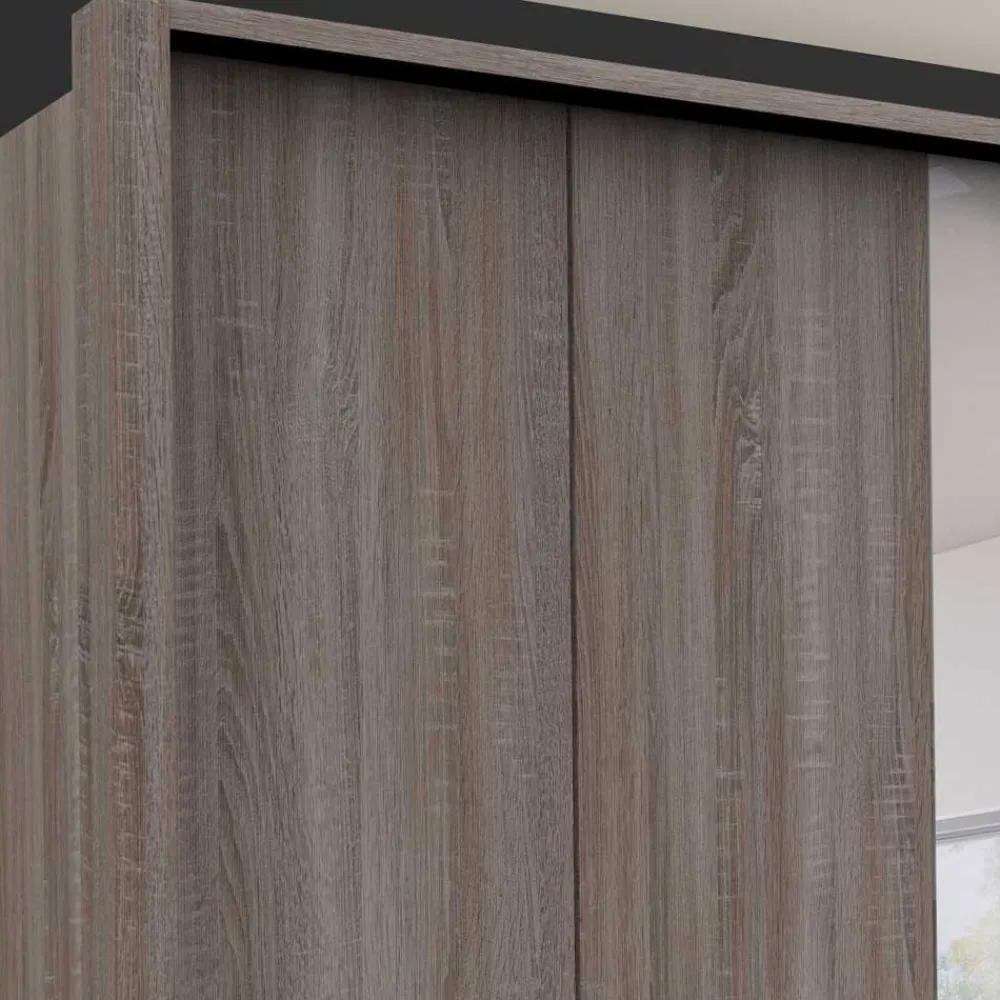 Wohnen Kleiderschränke|Schränke<Spiegel Kleiderschrank in Holz-Nachbildung - Crenba
