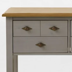 Wohnen Garderoben<Spiegel mit Kommode Cempino in Grau (zweiteilig)