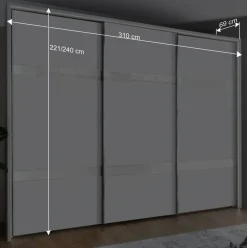 Wohnen Schränke<Spiegel Schlafzimmerschrank mit Falttüren - Zidarie