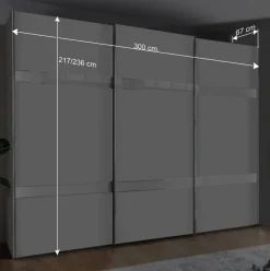Wohnen Schränke<Spiegel Schlafzimmerschrank mit Falttüren - Zidarie