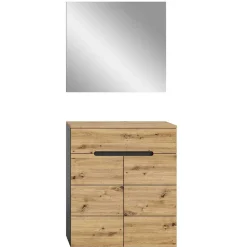 Wohnen Garderoben<Spiegel und Schuhkommode Set - Norja (zweiteilig)